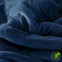 SOGA 2X Navy Blue Throw Blanket Warm Cozy Double Sided Thick Flannel C