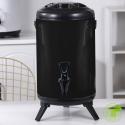 SOGA 4X 8L Stainless Steel Insulated Milk Tea Barrel Hot and Cold Beve