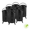SOGA 8X 12L Stainless Steel Insulated Milk Tea Barrel Hot and Cold Bev